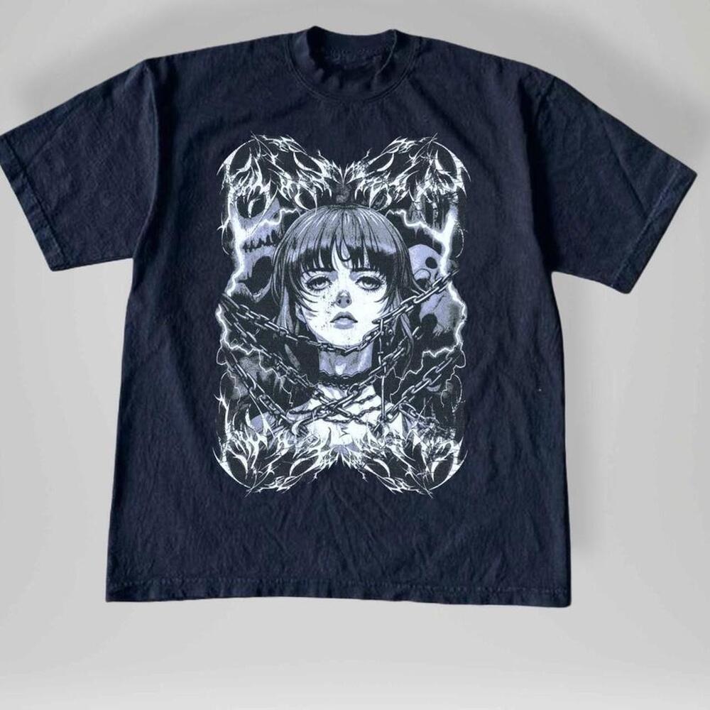 Style Grunge Anime Girl Tee
